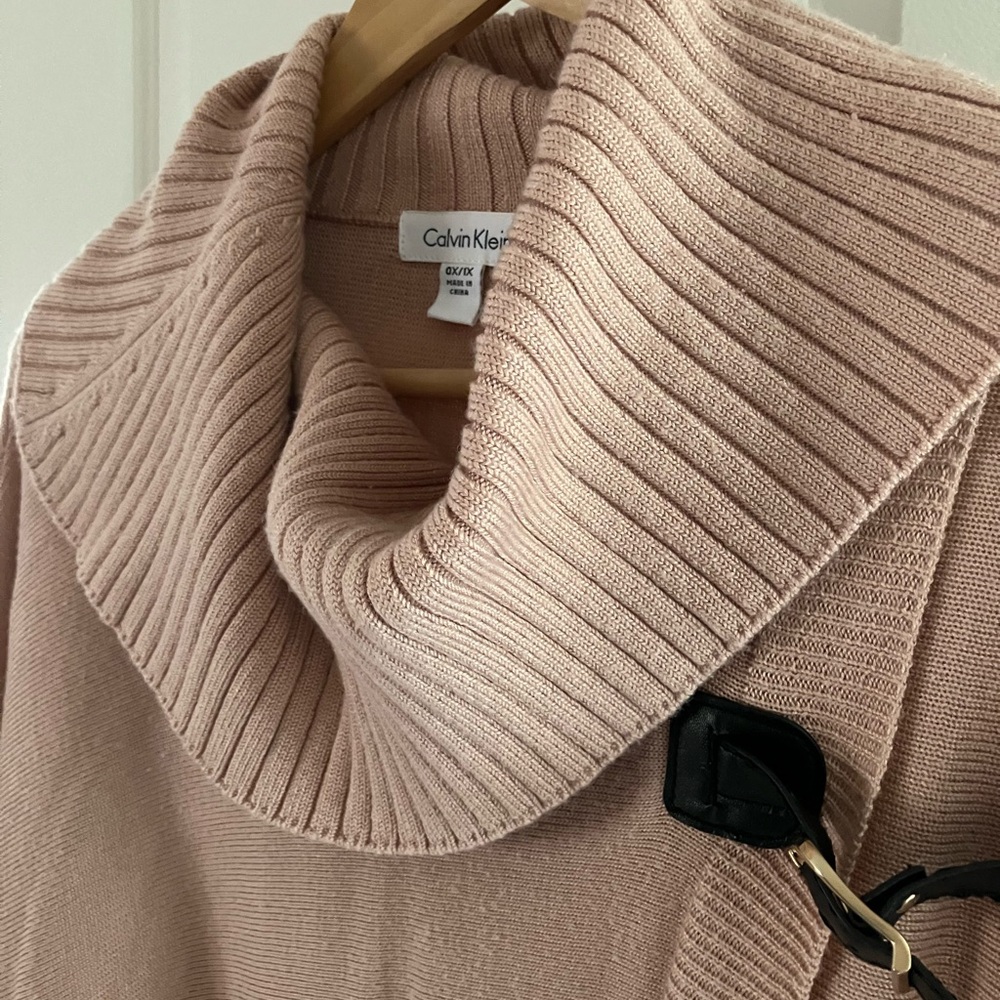 Calvin Klein Women's Blush Cowl Neck Sweater